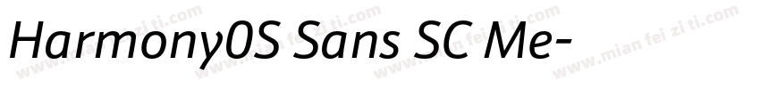 Harmony0S Sans SC Me字体转换